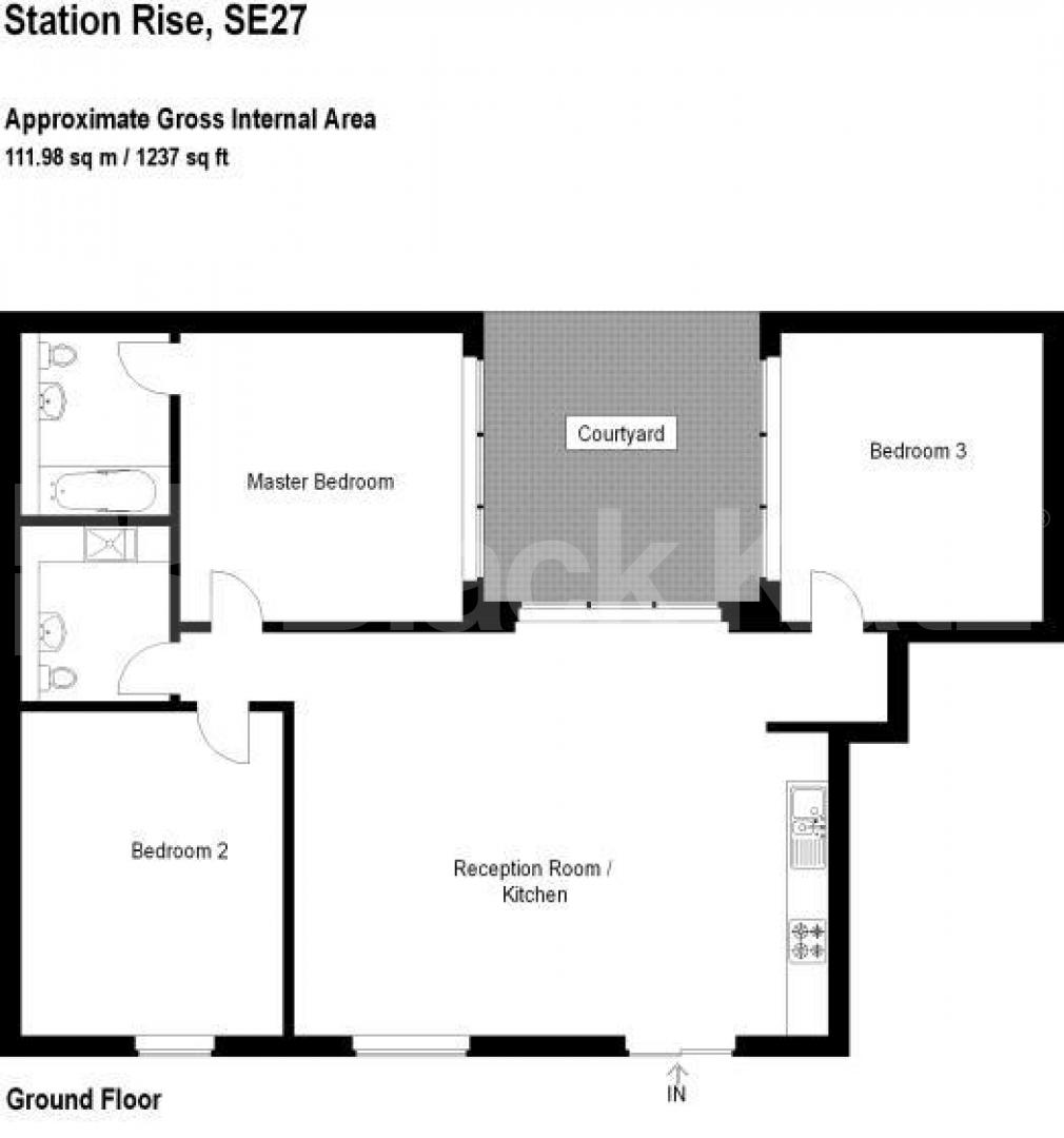 			NEW INSTRUCTION, 3 Bedroom, 1 bath, 1 reception Ground Floor Maisonette			 Station Rise, Tulse Hill